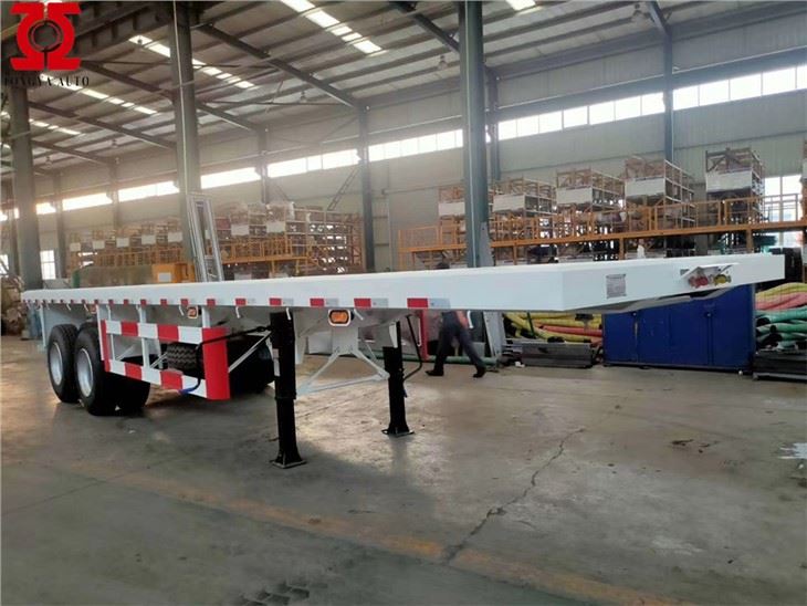 20ft flat seng semi trailer