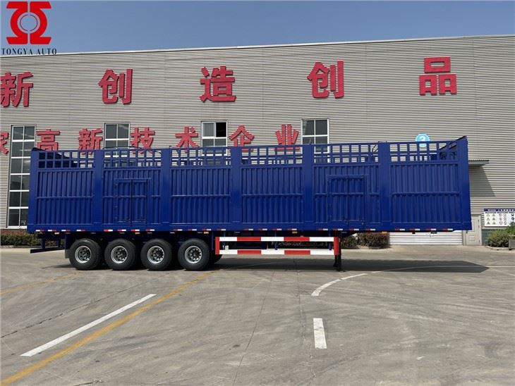 4-akslet Stake Semi Trailer