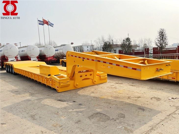 Gooseneck Avtakbar Lowbed Trailer