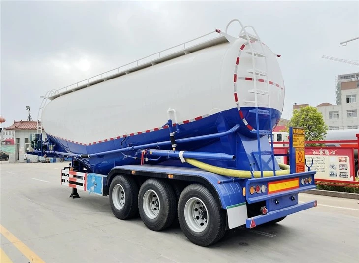 45T Bulk Cement Trailer Fabrikkpriser Bulk Cement Tank Semi Trailer Til salgs