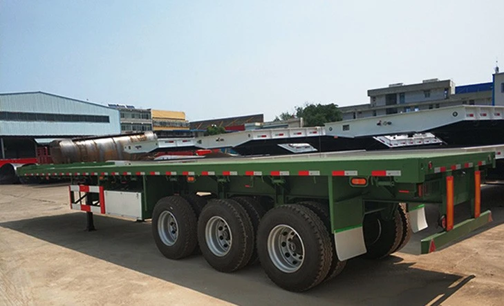 China Hot Sale 3-akslet containerflathenger med slitesterk kvalitet