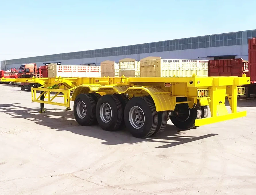 Skjelett semitrailer med svanehals