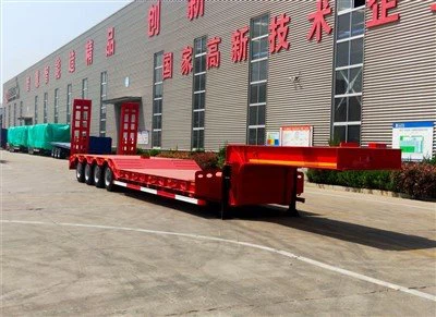 60tons Low Bed Semi Trailer