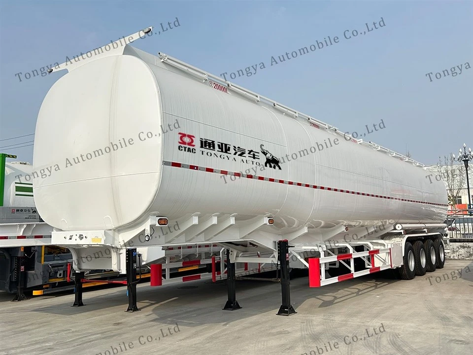 4-akslet 80000L semitrailer for drivstofftanker