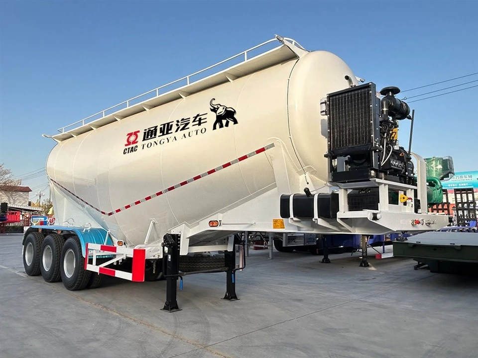 3-akslet 40T Bulk Cement Tanker Semi Trailer