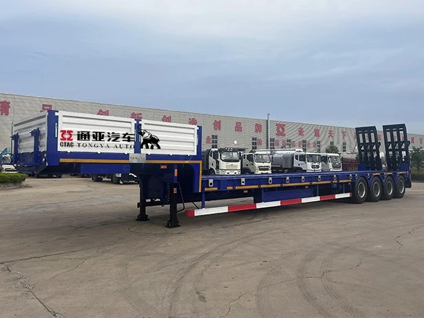 80T Semiprailer med lav seng med stige