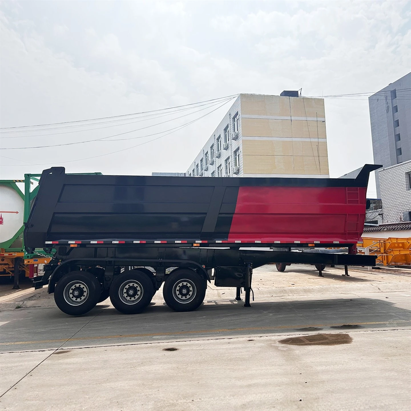 Heavy Duty U Type Tipping Tuck Trailer For Transport Stones Sands Lavpris