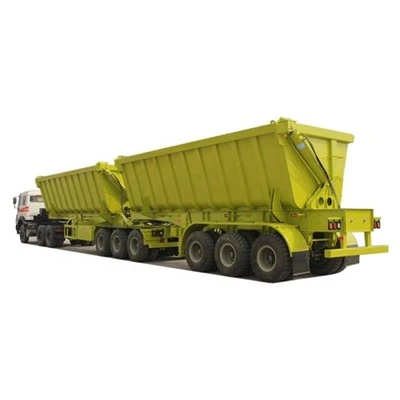 Kina Fabrikk TONGYA Merke U-form 3alexs HYVA Hydraulisk Løftesylinder Super-link Side Dump Trailer Til salgs