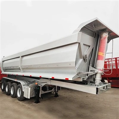 Kina Factory TONGYA Merke U Shape Hyva Sylinder Dump Trailer Til salgs