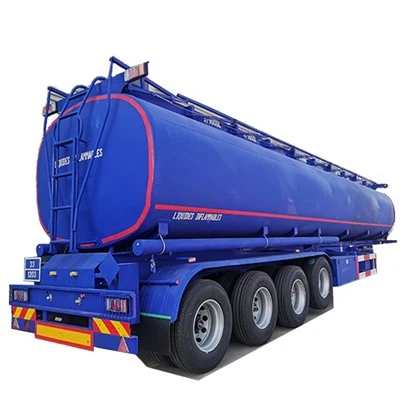 TONGYA Hot Sale 4 Axle Oil Liquid Fuel Tanker Trailers Tank Semi Trailer